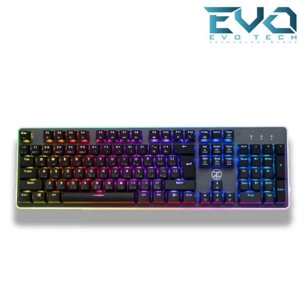 TechnoZone E28 Gaming Mechanical Keyboard Blue Switch - Image 2