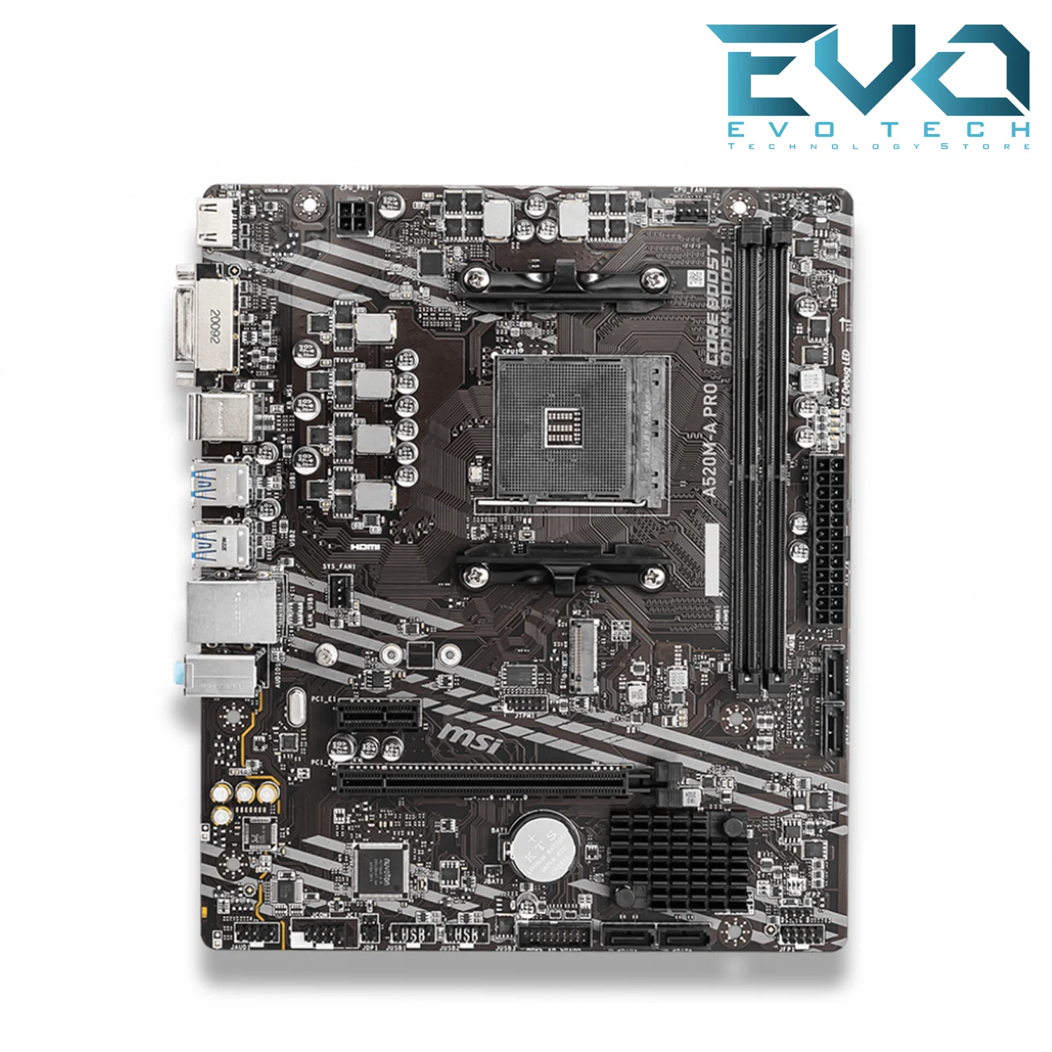 MSI A520M-A PRO AM4 Micro-ATX AMD Motherboard 2 MSI A520M-A PRO AM4 Micro-ATX AMD Motherboard - Image 2