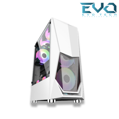 Case PRIMA JETEK G9313B White 1 FAN RGB No Power