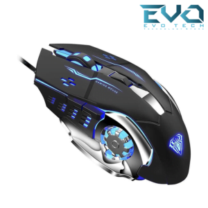 AULA S20 USB Wired Gaming Mouse Programmable Optical Ergonomic Mouse with Breathing LED Lights