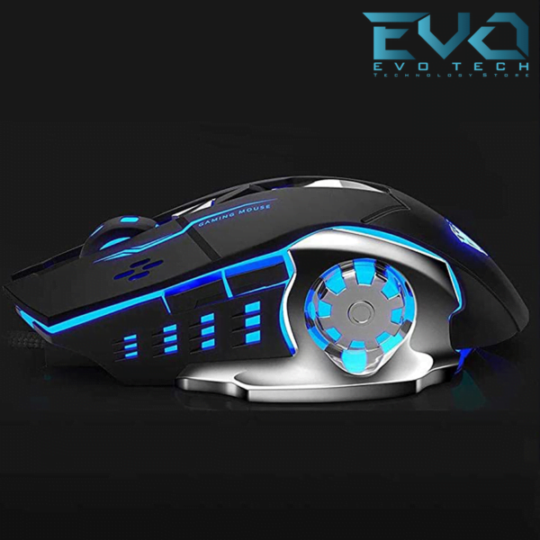 AULA S20 USB Wired Gaming Mouse Programmable Optical Ergonomic Mouse with Breathing LED Lights - Image 3