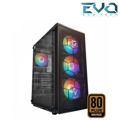 Vento VG11A Mesh Gaming Case 4 FAN RGB With PSU FSP650 80+ Bronze