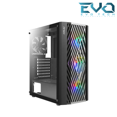 Antec NX291 Mid Tower RGB Gaming Case 4Fans 3x 120M ARGB + 1 Black With ATOM 550W PSU