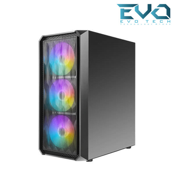 Antec NX292 Mid Tower RGB Gaming Case 4Fans 3x ARGB 1x Black + ATOM 550W PSU - Image 2