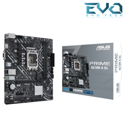 Asus Prime H610M-K D4 Intel LGA 1700 Micro ATX DDR4 Motherboard