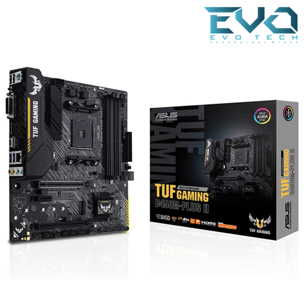 ASUS TUF GAMING B450M-PLUS II AMD B450 AM4 Micro ATX Gaming Motherboard