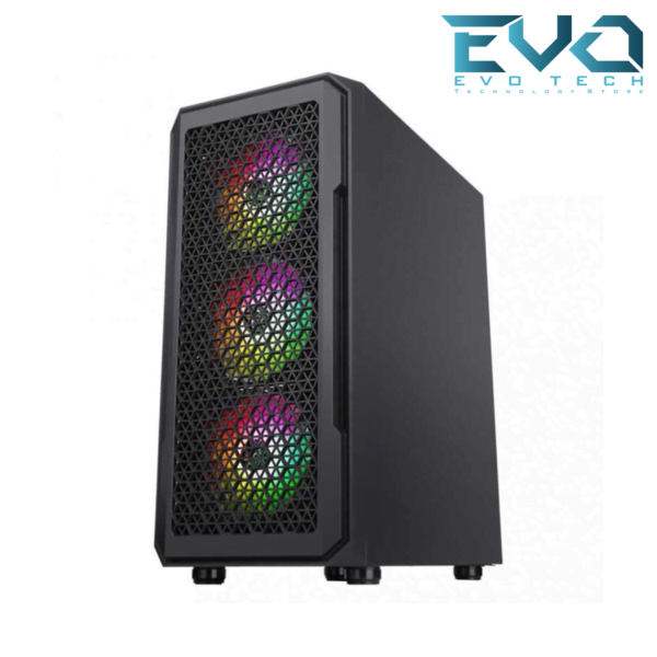 SHARK PRO LIGHT Gaming MID-TOWER CASE 4 Fan ARGB Without Power - Image 2