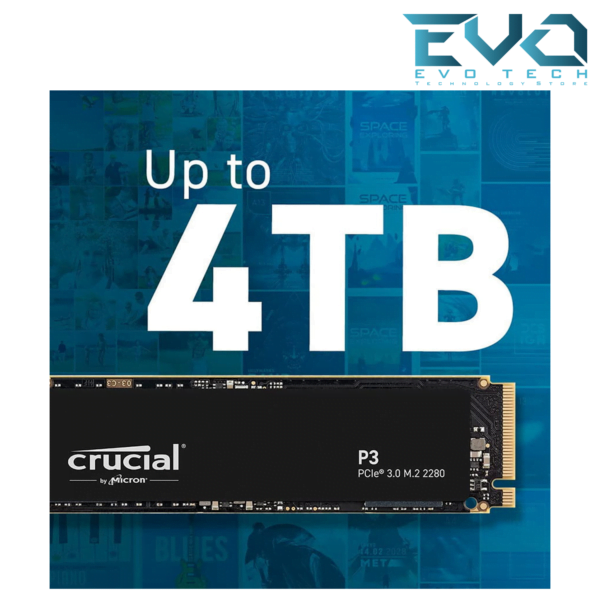 Crucial P3 1TB M.2 PCIe Gen3 NVMe Internal SSD Up to 3500MBs - Image 4