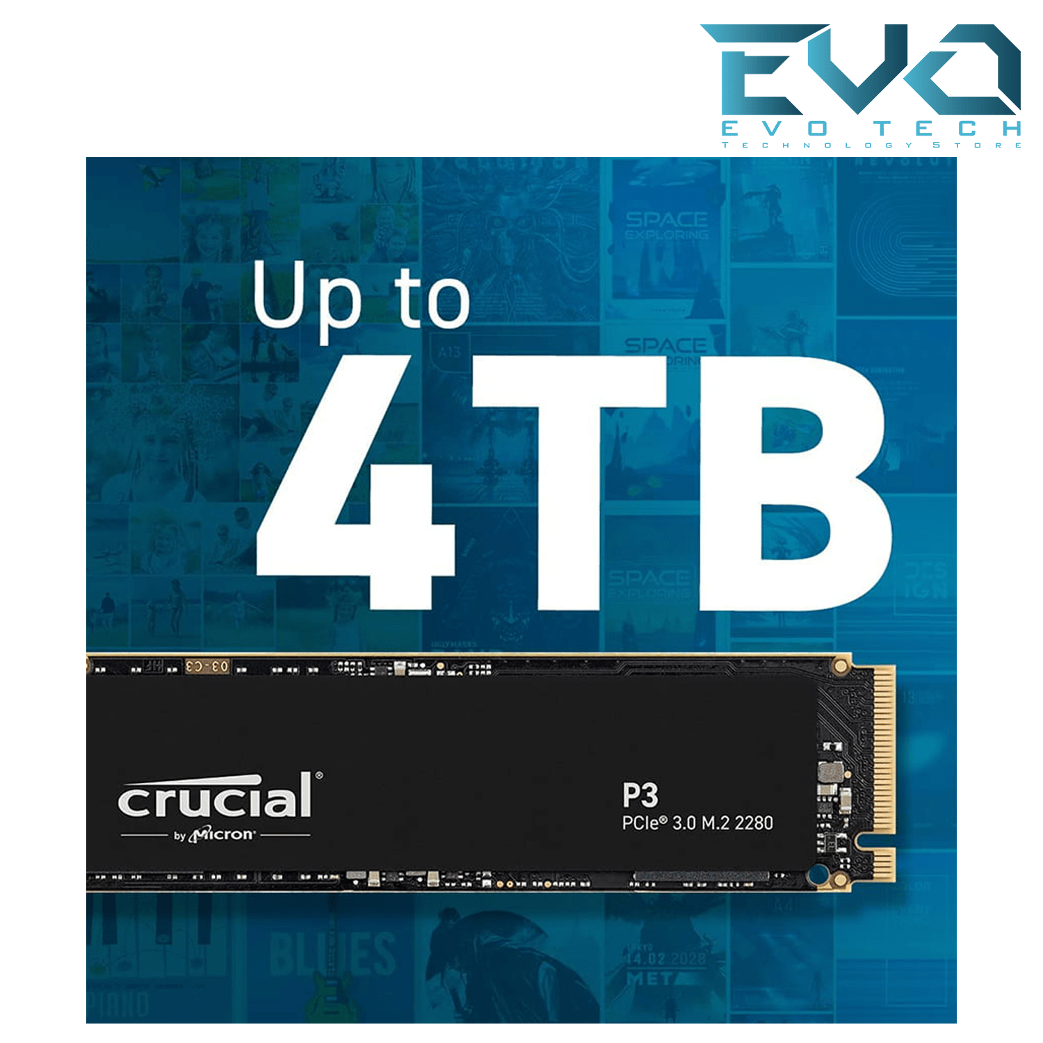 Crucial P3 1TB M.2 PCIe Gen3 NVMe Internal SSD Up To 3500MBs - Evo Tech ...