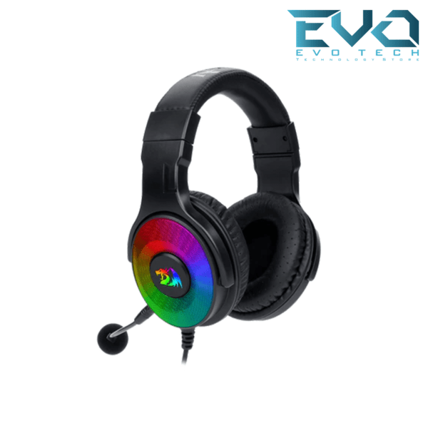 Redragon H350 PANDORA USB RGB Gaming Headset -7.1 Surrounded Sound- Detachable MIC Black - Image 3