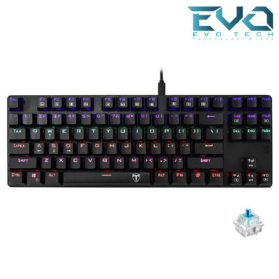 T-DAGGER BORA T-TGK313 Rainbow Gaming Mechanical Keyboard BLUE SWITCH