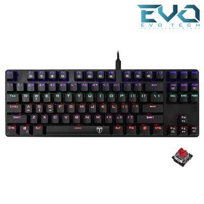 T-DAGGER BORA T-TGK313 Rainbow Gaming Mechanical Keyboard RED SWITCH