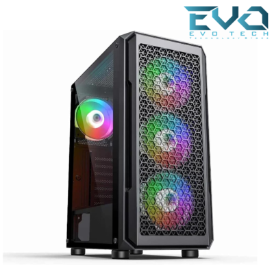 QUDA K SUPER CUBE MID-TOWER CASE 4 Fan ARGB Without Power