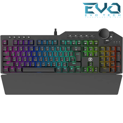 TechnoZone E32 Gaming Mechanical Keyboard RGB Blue Switch