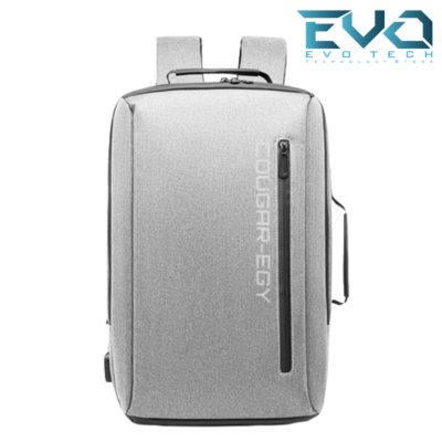 COUGAR EGY 8000 Backpack BAG for SCHOOL LAPTOP WATERPROOF 15.6 inch with a USB port and 2 way handle GRAY