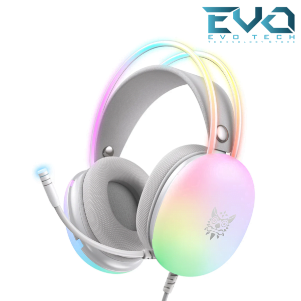 ONIKUMA X25 RGB Gaming Headset White