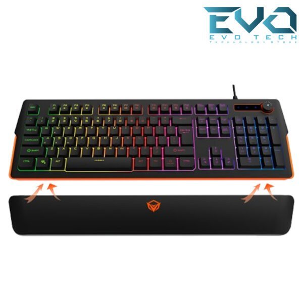 MEETION K9520 RGB Magnetic Wrist Rest ARABIC GAMING Keyboard - Image 2