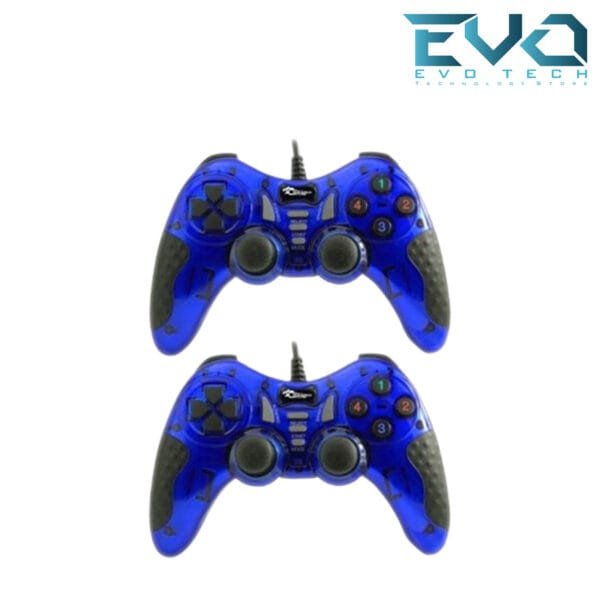 COUGAR EGY 9082 USB Wired Double Gamepad Turbo Controller BLUE