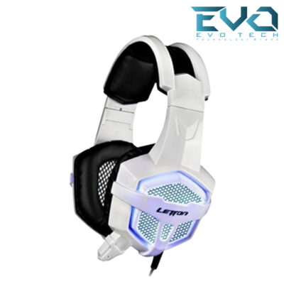 Letton W2 Gaming Wired Headphones USB 7.1 – VIBRATION White TRAY