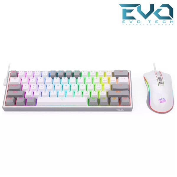 Redragon S131 Dynamic Gaming Duo Mechanical Keyboard K617 Red Switch RGB + Gaming Mouse M711 12400 DPI - Image 2