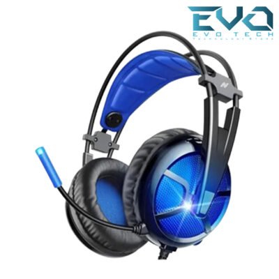 ABKONCORE B581 USB Gaming Headset with 7.1 Surround Sound – Noise-Cancelling Mic On-Ear Controls LED Light