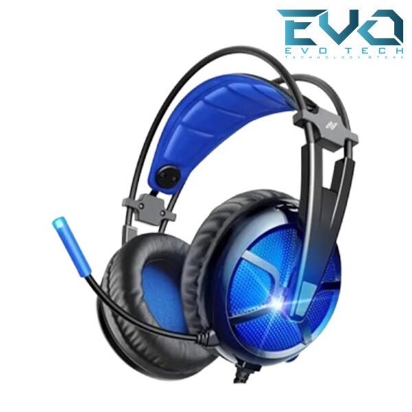 ABKONCORE B581 USB Gaming Headset with 7.1 Surround Sound - Noise-Cancelling Mic On-Ear Controls LED Light