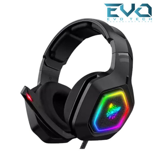 ONIKUMA K10 USB RGB Gaming Headset – 7.1 Surround Sound – Noise canceling Mic – Black