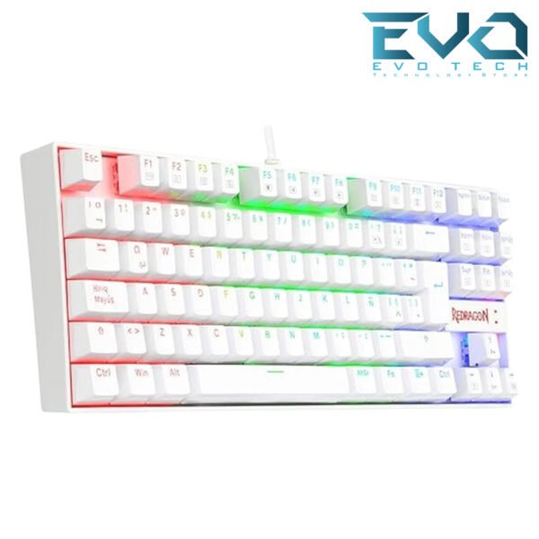 REDRAGON K552 KUMARA RGB Mechanical Gaming Keyboard Blue Switch White - Image 3