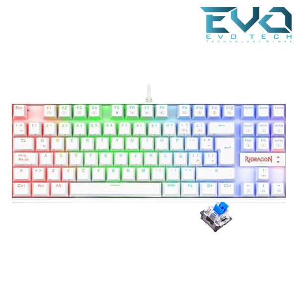 REDRAGON K552 KUMARA RGB Mechanical Gaming Keyboard Blue Switch White