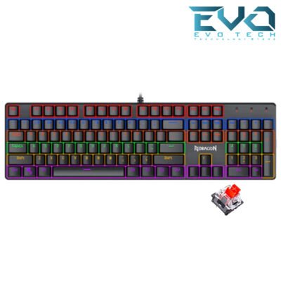 Redragon K608 Valheim Rainbow Gaming Mechanical Keyboard Red Switch