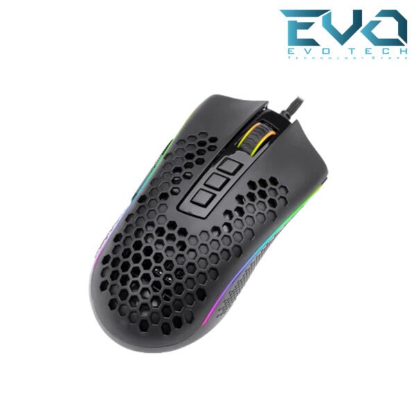 Redragon M808 Storm Lightweight RGB Gaming Mouse 85g Ultralight Honeycomb Shell 12,400 DPI - Image 4