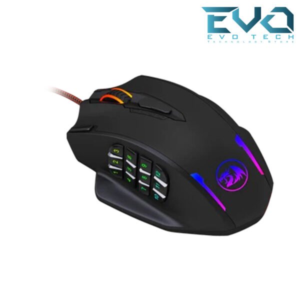 Redragon M908 Impact MMO Gaming Mouse 12 Side Buttons Optical Sensor 12400DPI - Image 2