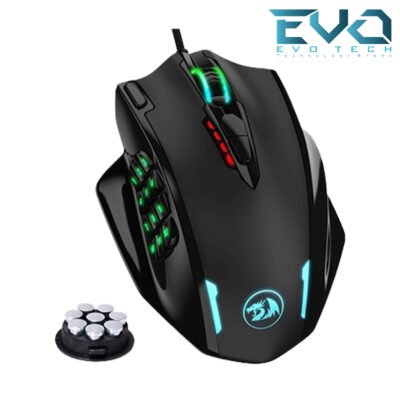 Redragon M908 Impact MMO Gaming Mouse 12 Side Buttons Optical Sensor 12400DPI