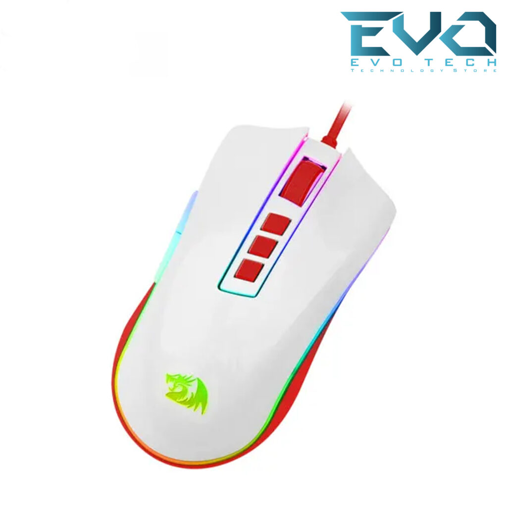 REDRAGON M711C COBRA CHERRY GAMING MOUSE WHITE With 16.8 Million RGB ...