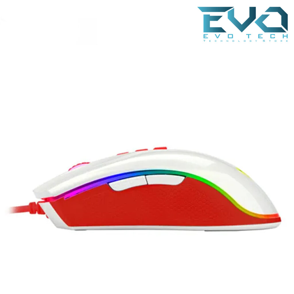 REDRAGON M711C COBRA CHERRY GAMING MOUSE WHITE With 16.8 Million RGB ...