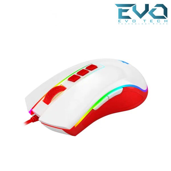 REDRAGON M711C COBRA CHERRY GAMING MOUSE WHITE With 16.8 Million RGB Color Backlit - Image 5