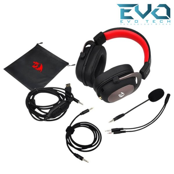 Redragon H510-1 Zeus 2 Gaming Headset – 7.1 Surround Sound Black - Image 5