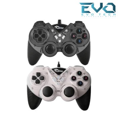 COUGAR EGY 9082 USB Wired Double Gamepad Turbo Controller WHITE BLACK