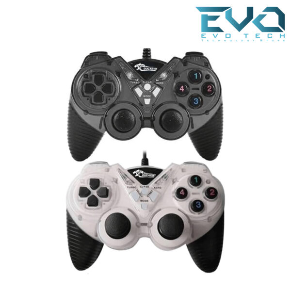 COUGAR EGY 9082 USB Wired Double Gamepad Turbo Controller WHITE BLACK