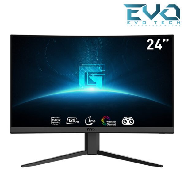 MSI G24C4 E2 24 Inch FHD Curved Gaming Monitor 1500R 1920 x 1080 VA Panel 180Hz 1ms
