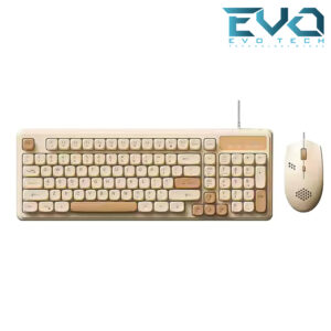 COUGAR EGY LB C01 Wired Keyboard and Mouse Combo – Cute Ergonomic Design with LED Backlight