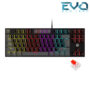 FANTECH ATOM 87 MK876V2 BKRD BLACK MECHANICAL KEYBOARD RED SWITCHES