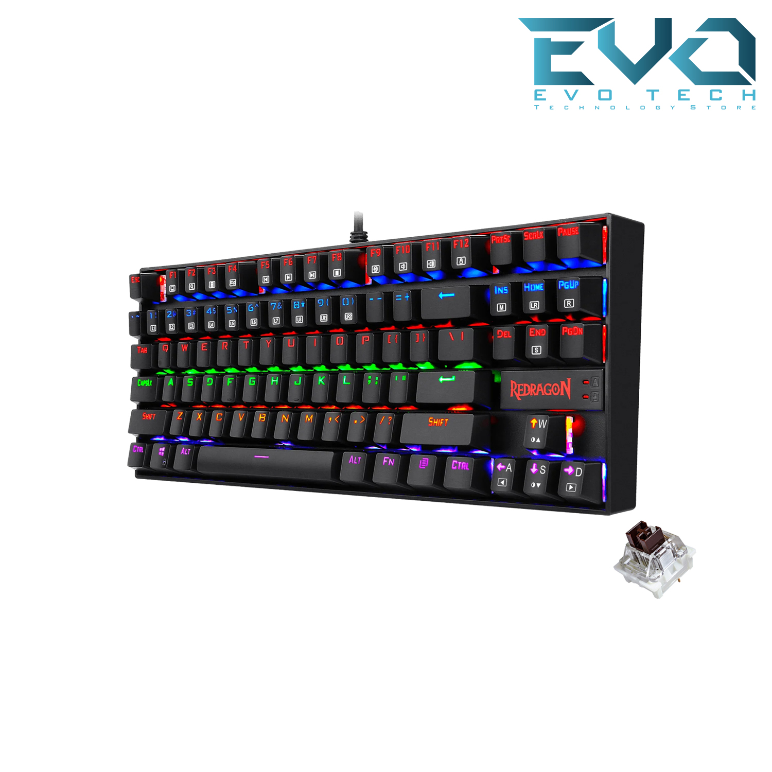 REDRAGON K552E Kumara Elite Rainbow Mechanical Gaming Keyboard Brown Switch 2 REDRAGON K552E Kumara Elite Rainbow Mechanical Gaming Keyboard Brown Switch - Image 2