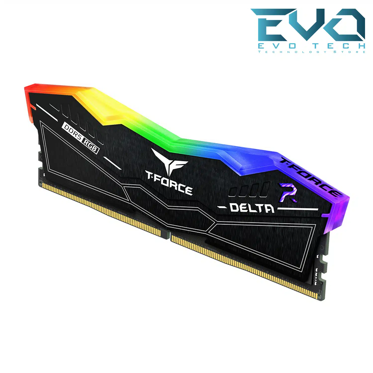 TEAMGROUP T-FORCE DELTA RGB 32GB (2 × 16GB) DDR5 6400MHz CL32 Desktop Memory Kit – Black 2 TEAMGROUP T-FORCE DELTA RGB 32GB (2 × 16GB) DDR5 6400MHz CL32 Desktop Memory Kit – Black - Image 2