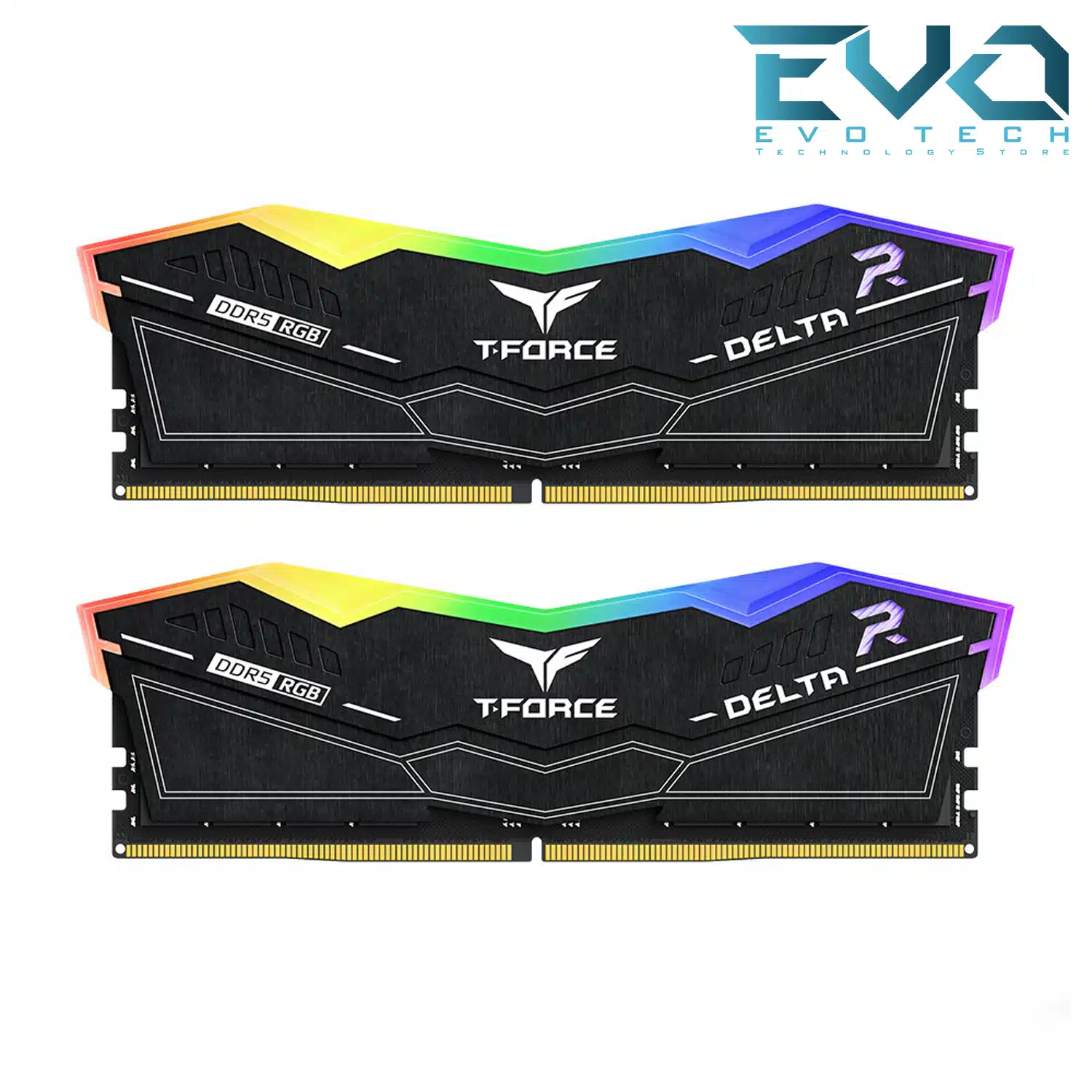 TEAMGROUP T-FORCE DELTA RGB 32GB (2 × 16GB) DDR5 6400MHz CL32 Desktop Memory Kit – Black 1 TEAMGROUP T-FORCE DELTA RGB 32GB (2 × 16GB) DDR5 6400MHz CL32 Desktop Memory Kit – Black