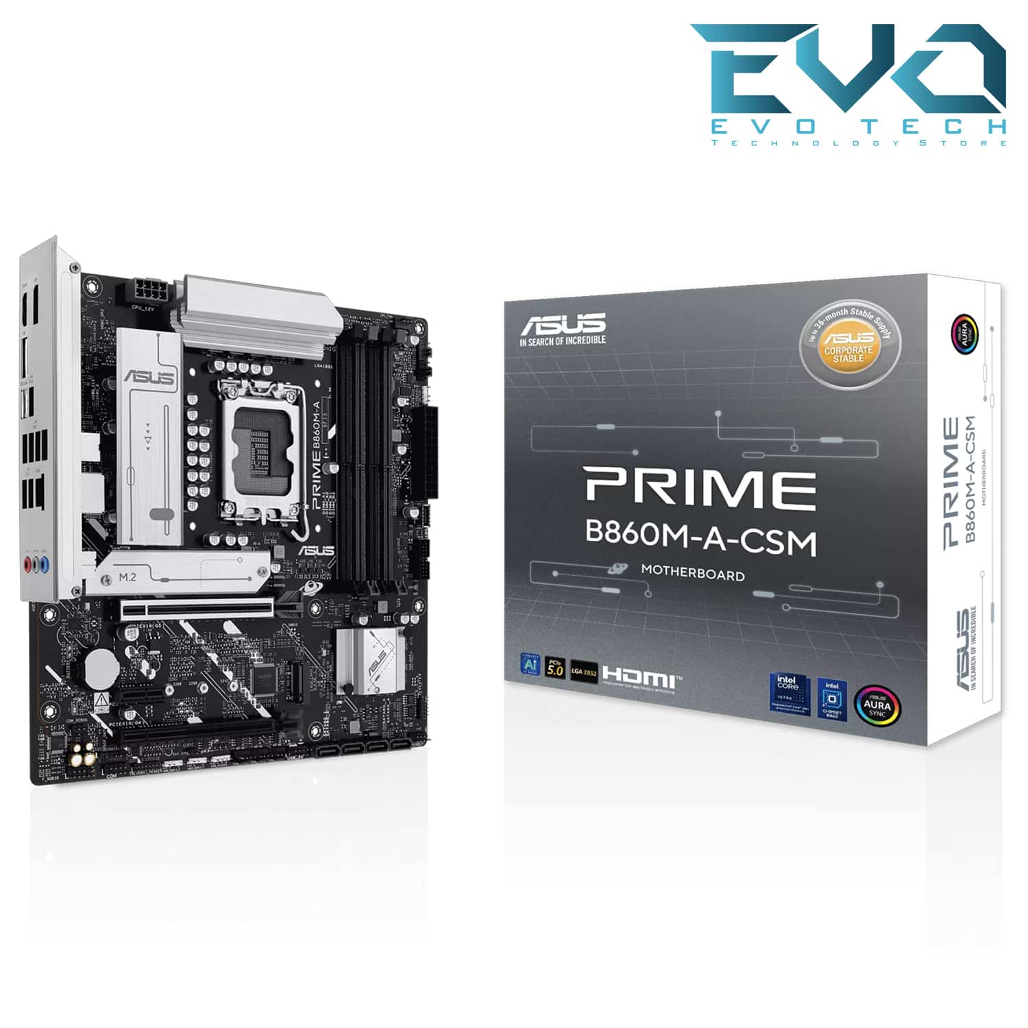 ASUS Prime B860M-A CSM Motherboard LGA 1851 PCIe 5.0 USB-C 20Gbps