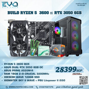 BUILD RYZEN 5 3600 + RTX 3050 6GB