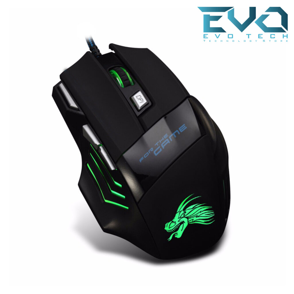 Dragon X1 RGB Lighted 7D Weighted Gaming Mouse - Evo Tech - ايفو تك