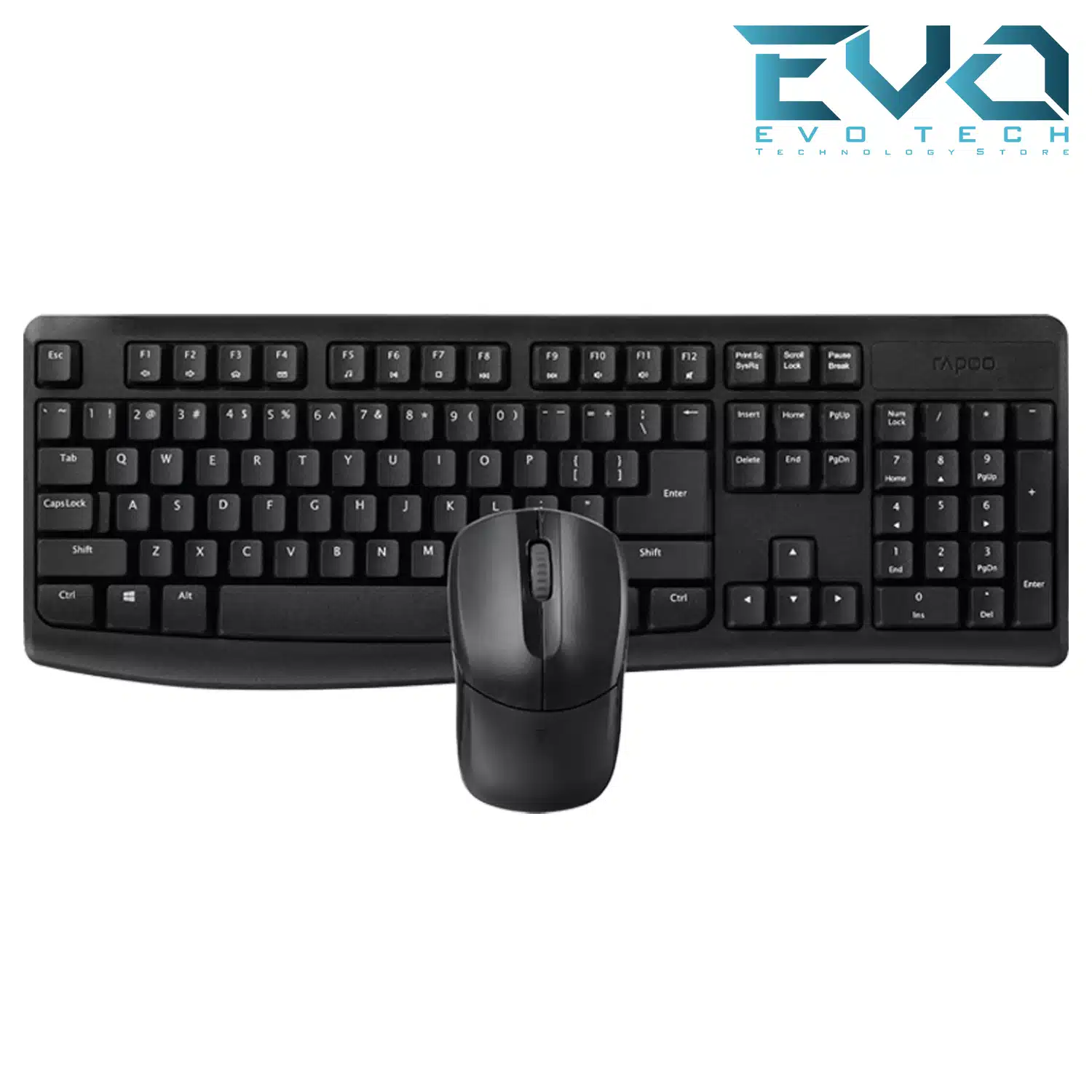 Rapoo X1800 PRO Wireless Keyboard and Mouse Combo Black Arabic 1 Rapoo X1800 PRO Wireless Keyboard and Mouse Combo Black Arabic