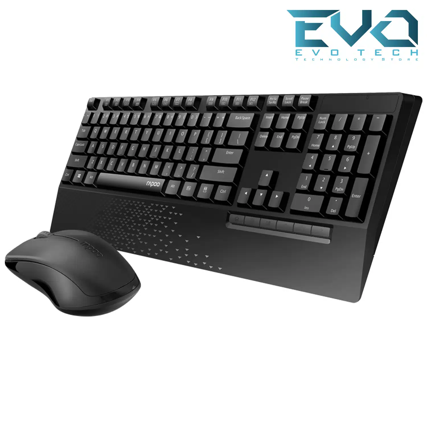 Rapoo X1960 Wireless Keyboard and Mouse Combo Black Arabic 2 Rapoo X1960 Wireless Keyboard and Mouse Combo Black Arabic - Image 2
